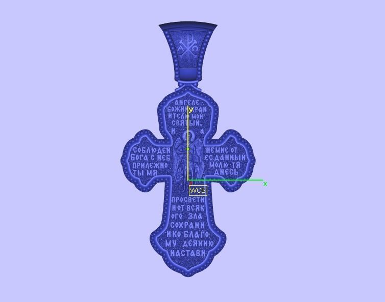 Orthodox cross archangels saints prayer 3D print model_6