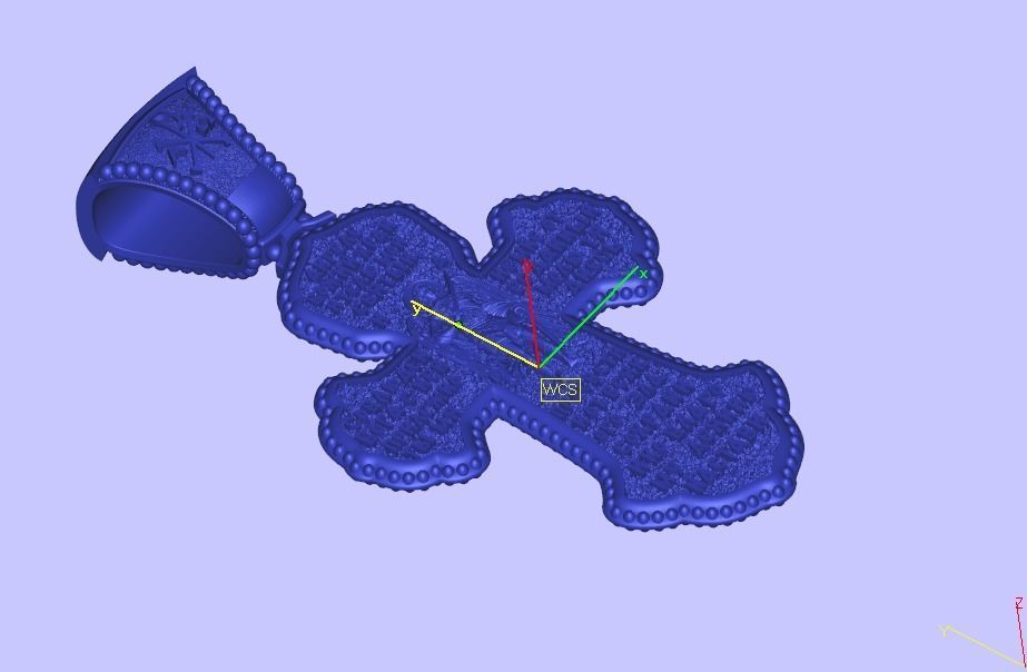 Orthodox cross archangels saints prayer 3D print model_5