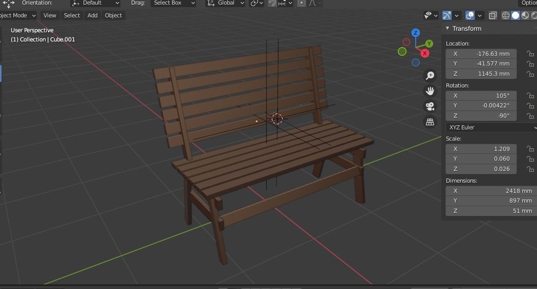 The Backyard Exterior Scene model 3D model_1