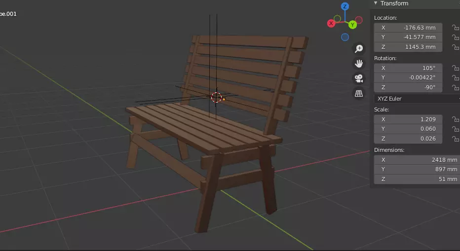 The Backyard Exterior Scene model 3D model_0