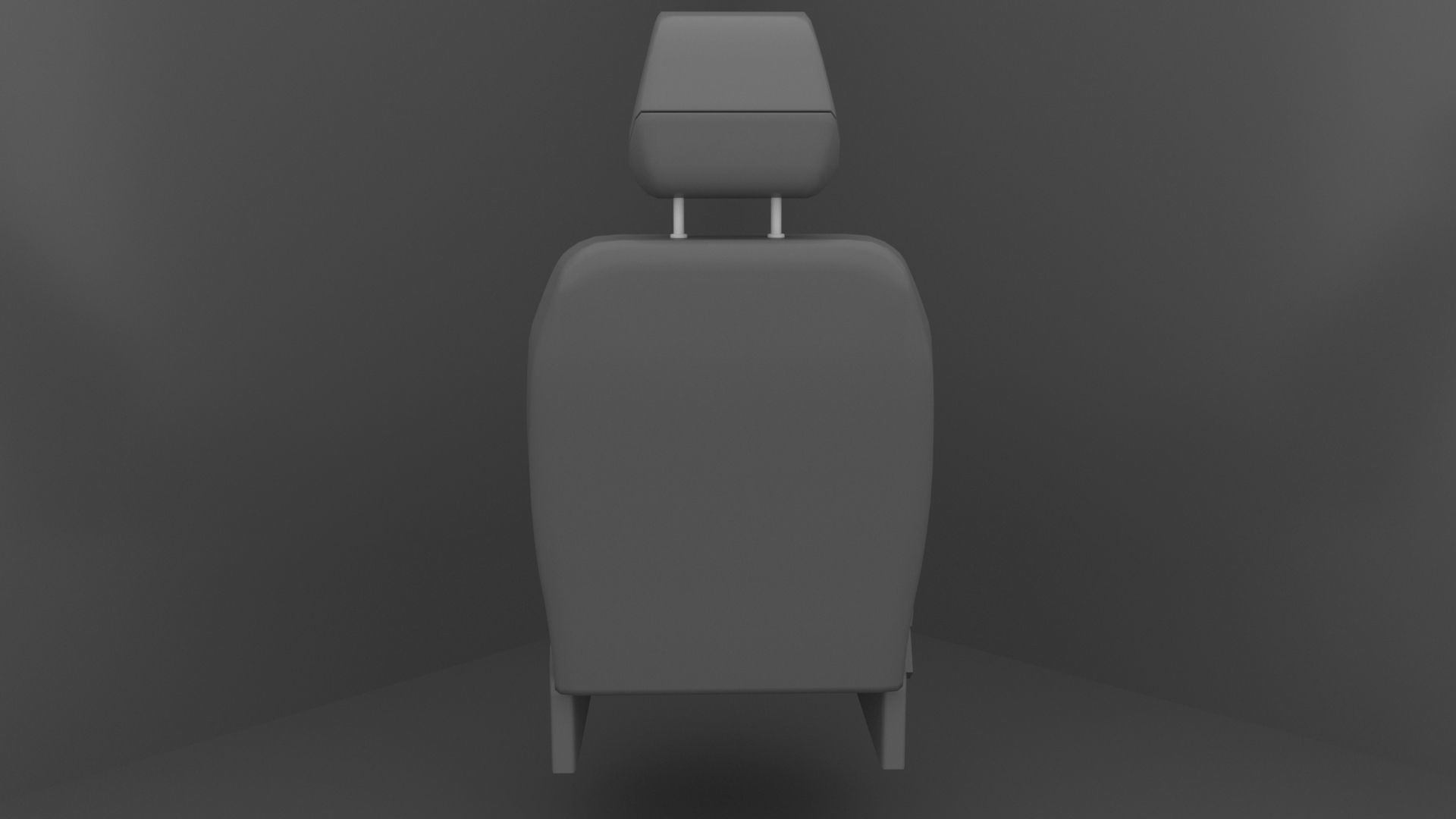 Car Seat 04 Low-poly 3D model_3