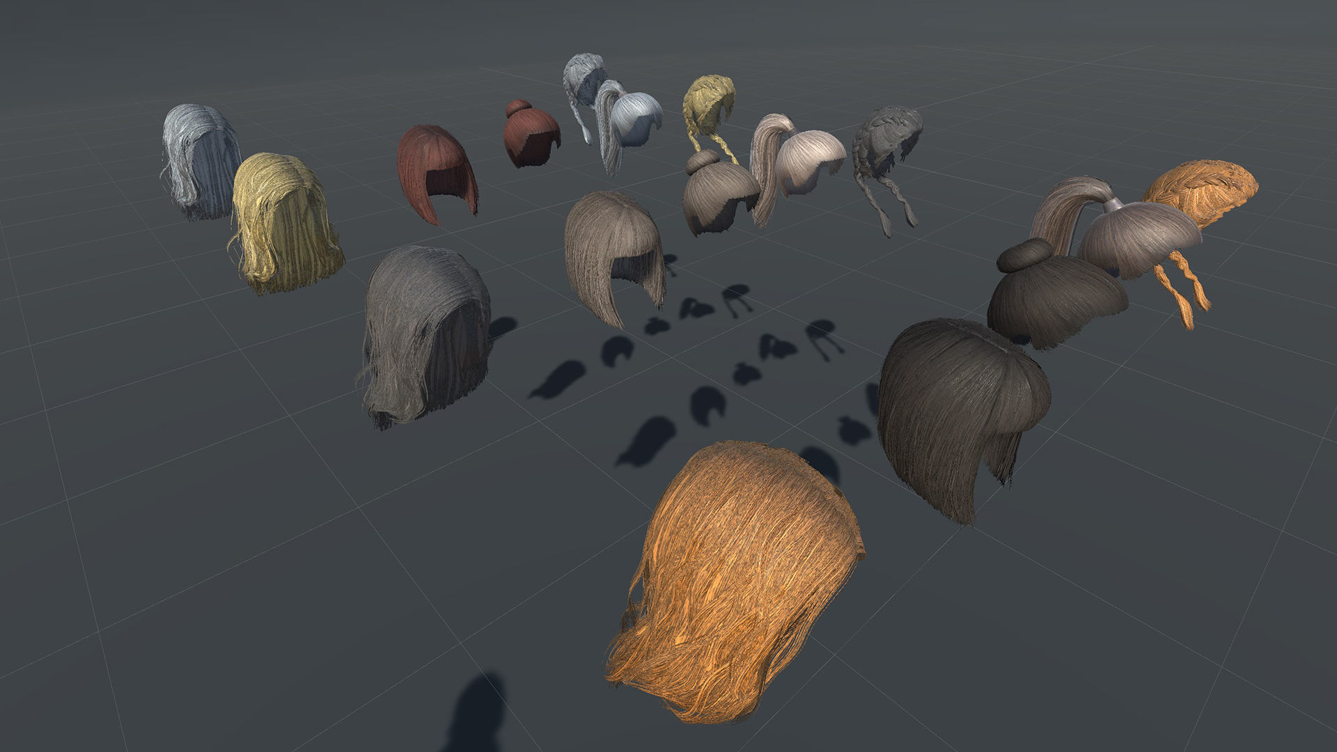 Katie three women Low-poly 3D model_23