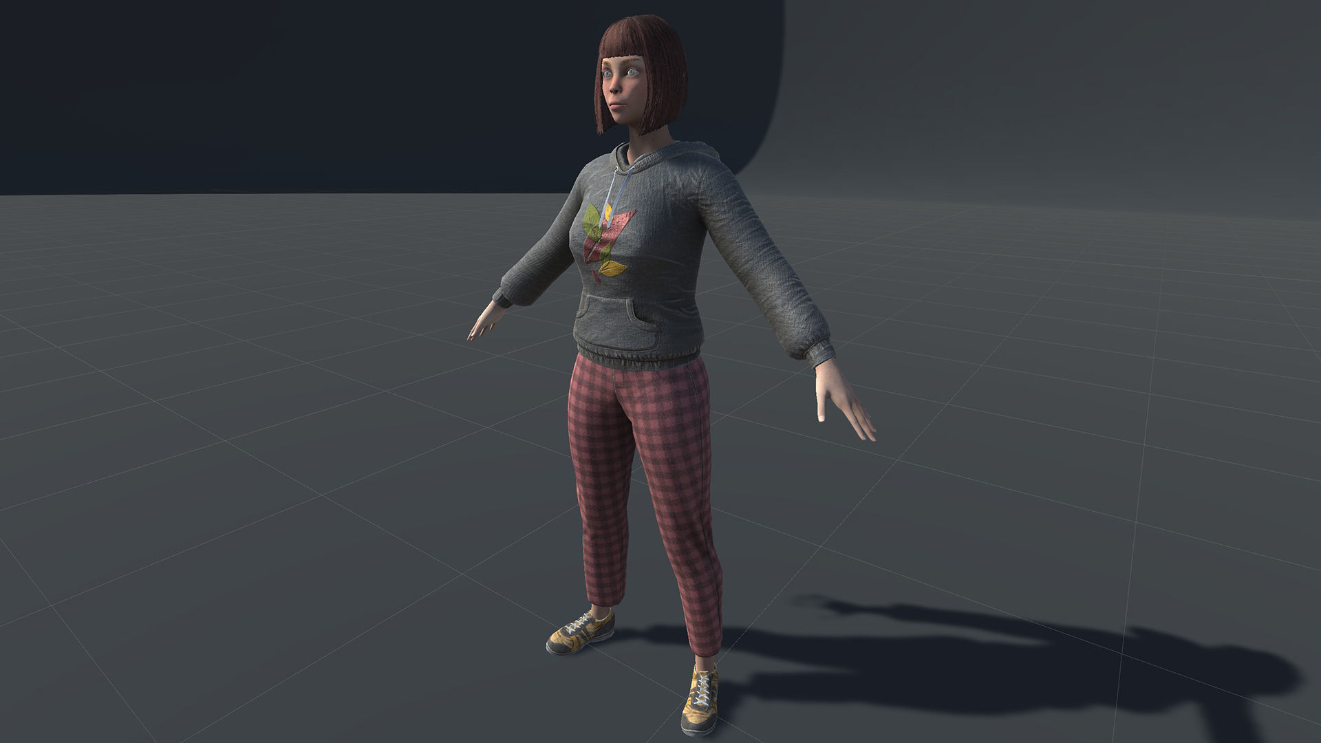 Katie three women Low-poly 3D model_20