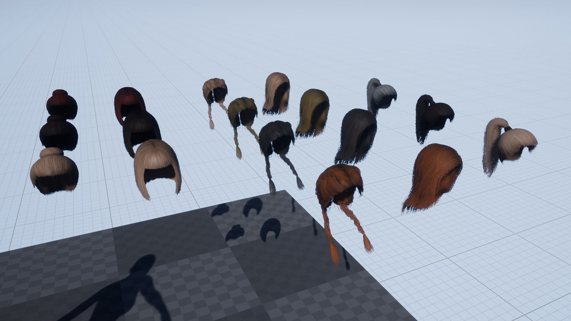 Katie three women Low-poly 3D model_10