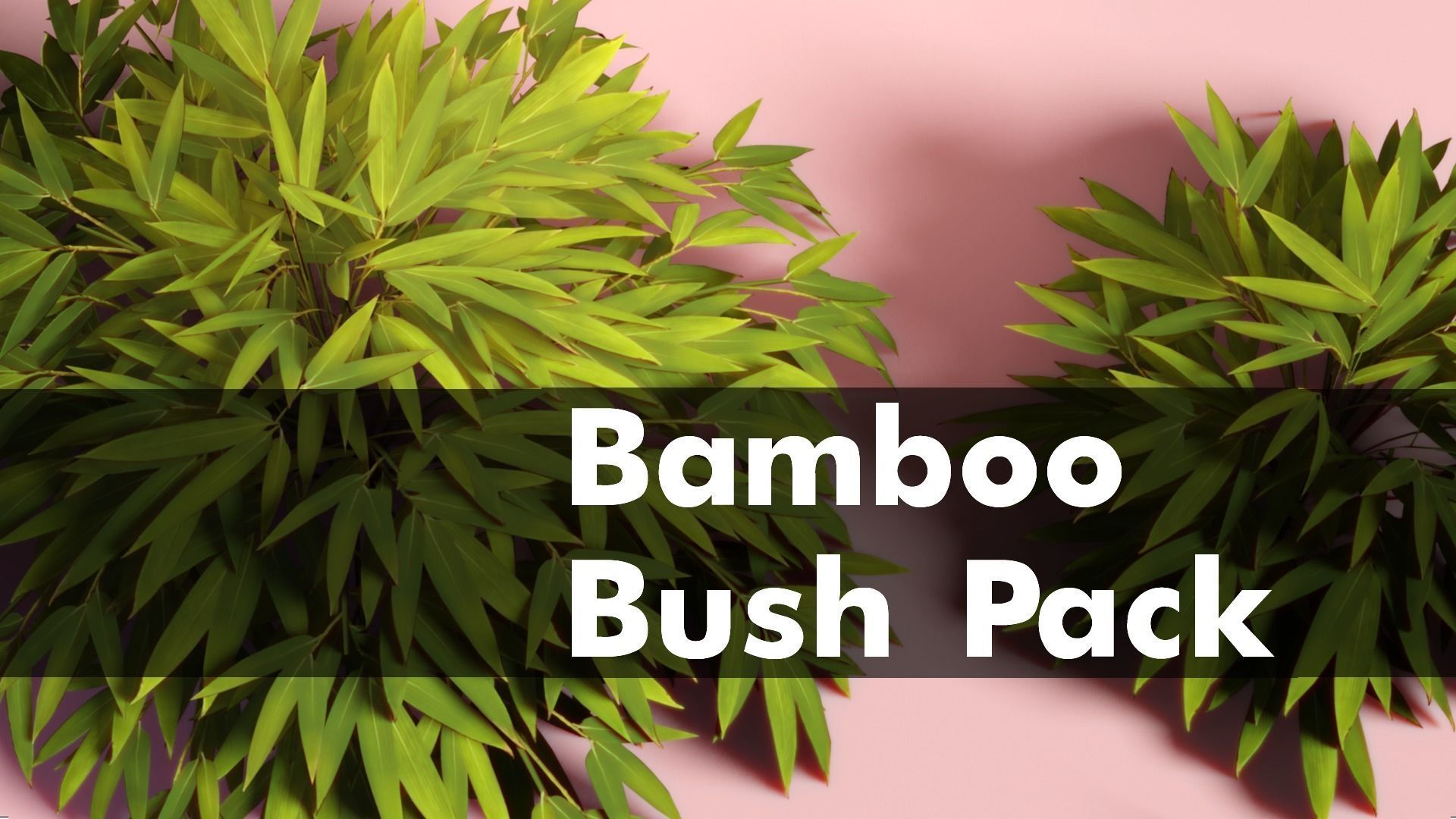 Bamboo Bush Pack Low-poly 3D model_20