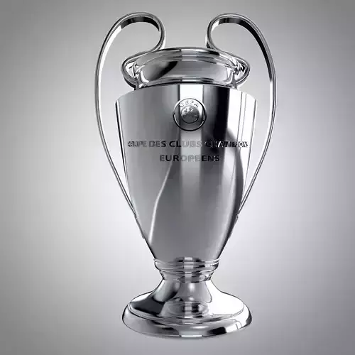 UCL Champions Trophy 2022 Low-poly 3D model