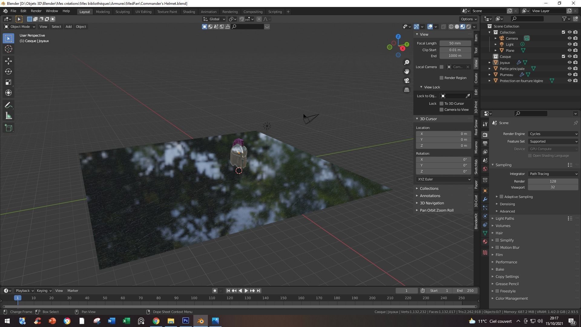 Commander Helmet Free 3D model_5