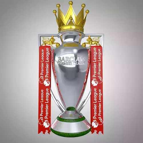 EPL Trophy English Premier League 2022 Low-poly 3D model