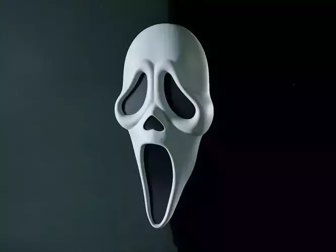 Scream - Ghost Face Mask Low-poly 3D model