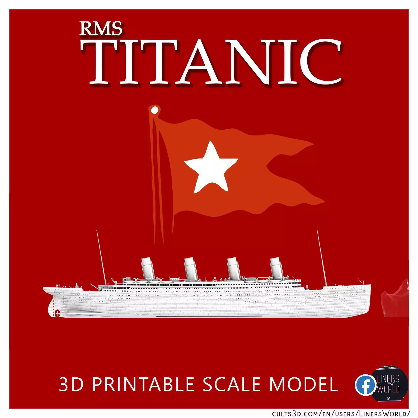 RMS Titanic and iceberg scale model 3D print model_0