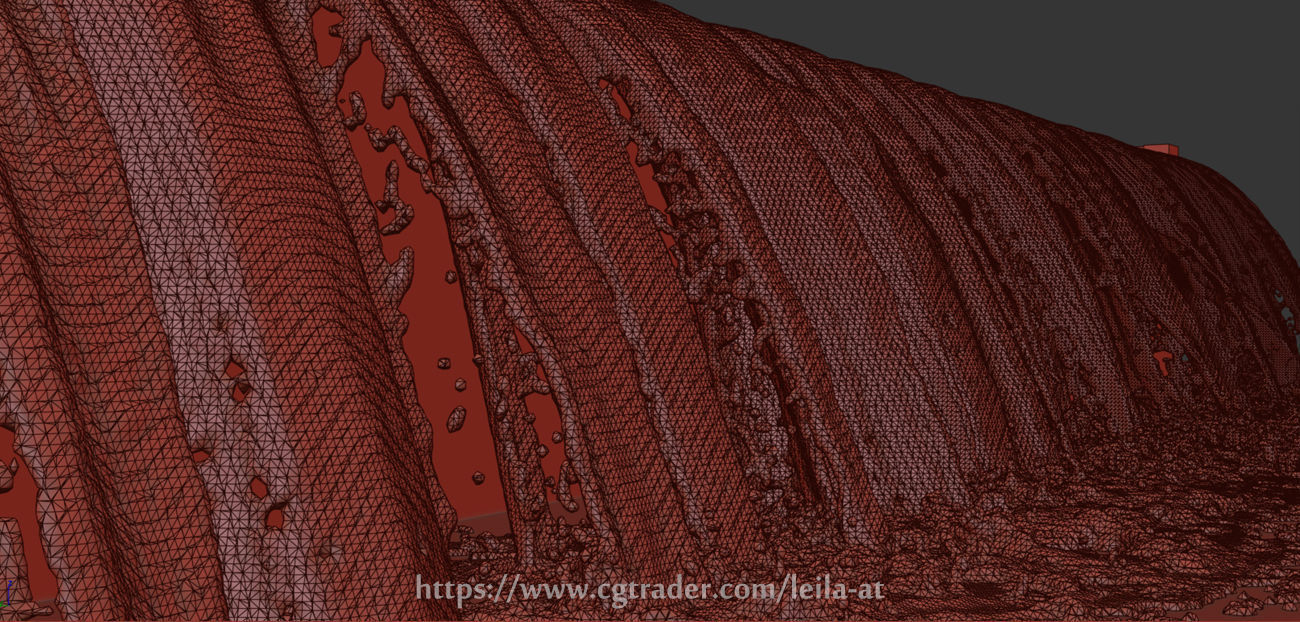 Waterfall fountains Grand Cascade 3D model_3