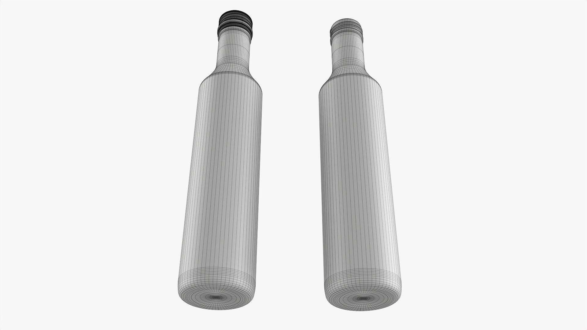 Glass soft drink soda water bottle 07 3D model_7