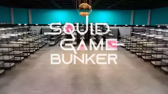 Squid Game Bunker Low-poly 3D model