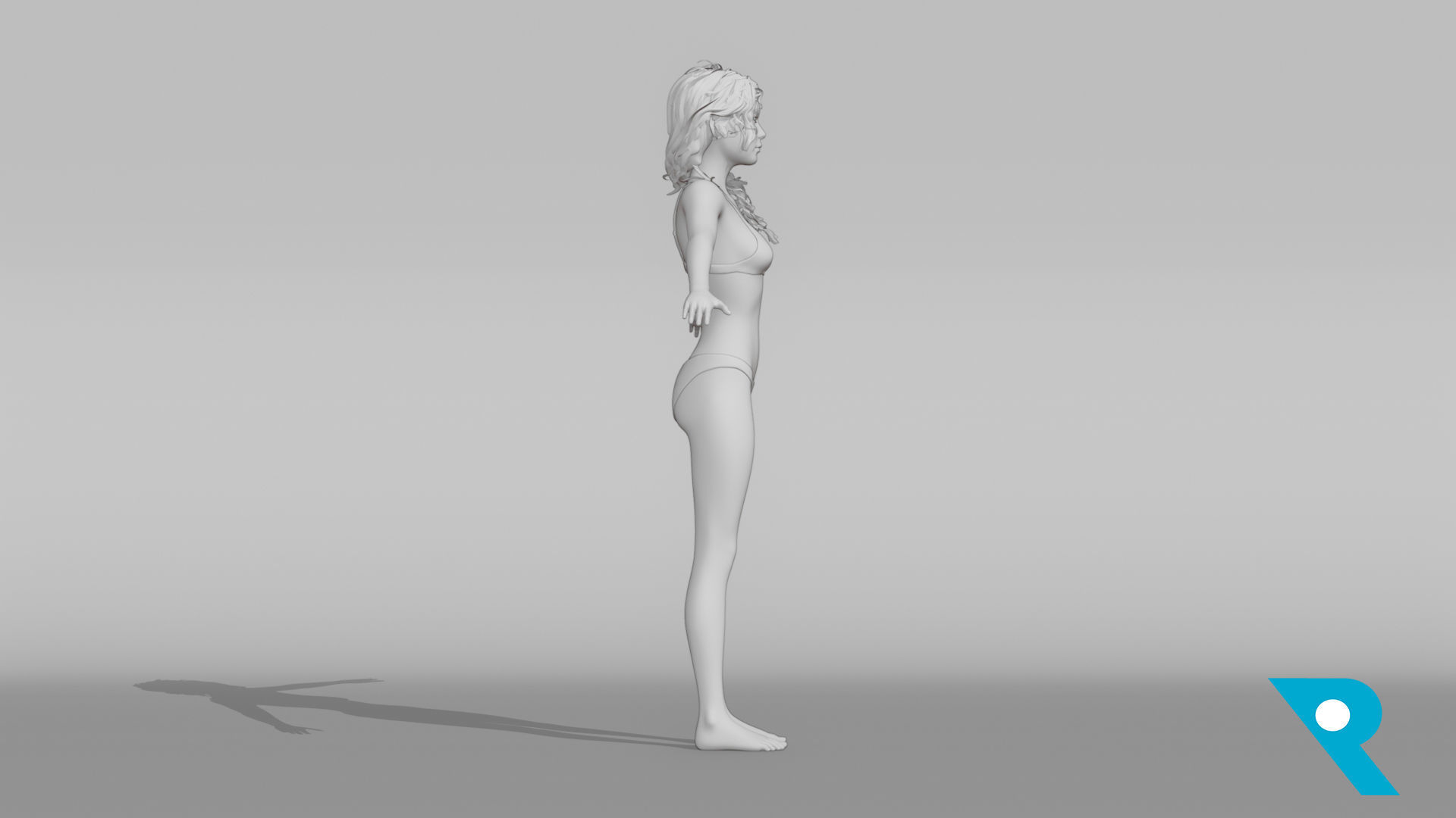 Realistic Female Character - Chene 3D model_6