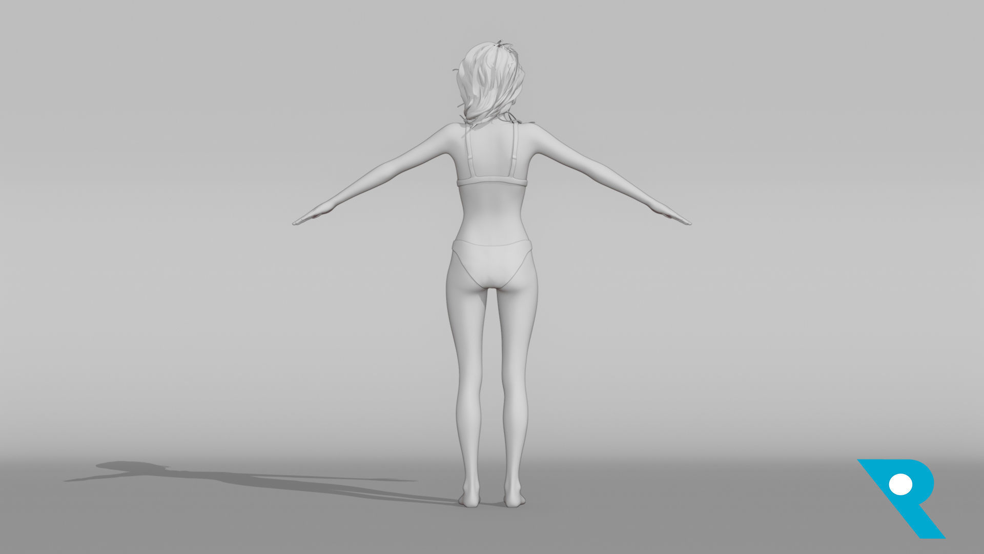 Realistic Female Character - Chene 3D model_7