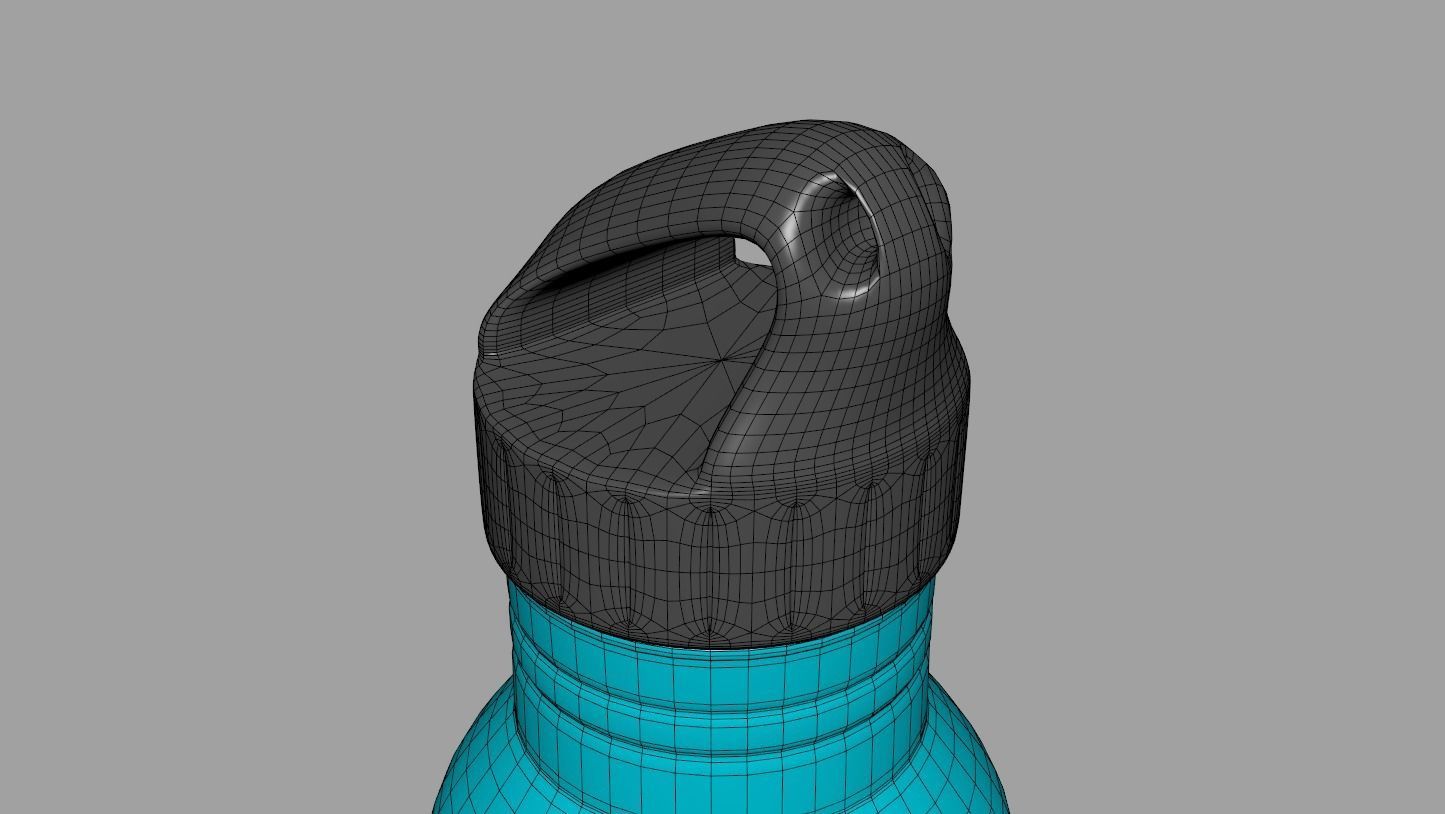 Stainless Steel Sport Bottle 3D model_6