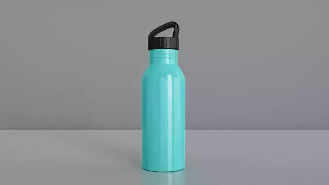 Stainless Steel Sport Bottle 3D model