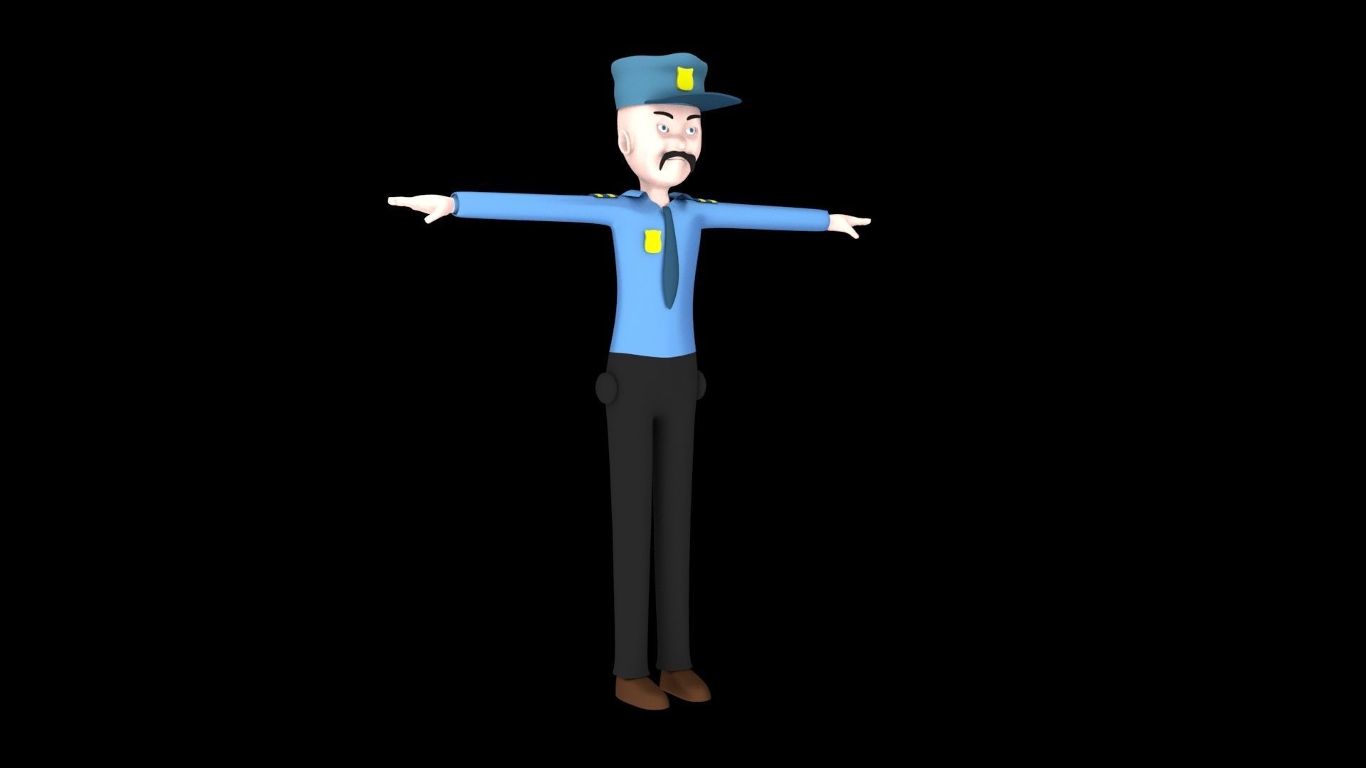 Police man Rigged  Texture_4