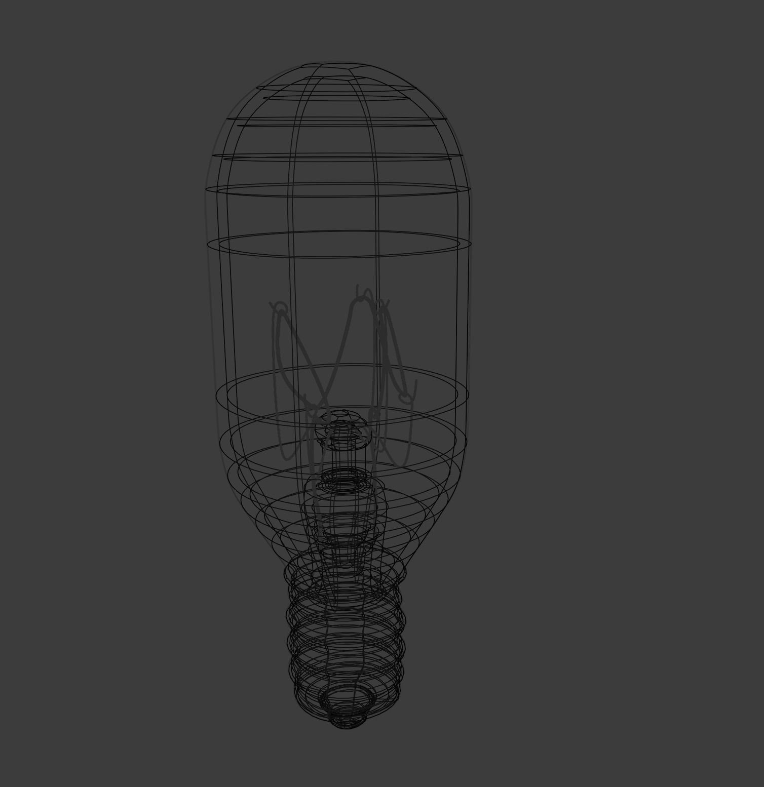 T8 Tube Candelabra Incandescent Bulb 3D model_21