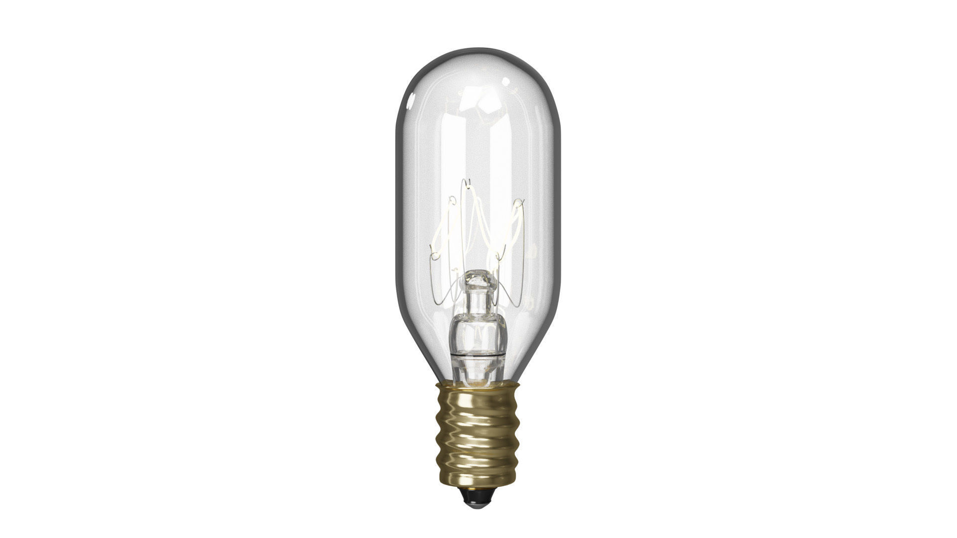 T8 Tube Candelabra Incandescent Bulb 3D model_15
