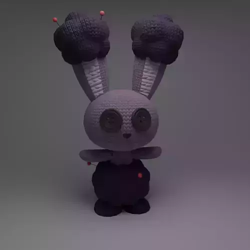 Buneary Plush Low-poly 3D model