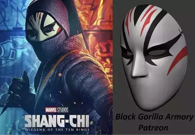 DEATH DEALER MASK FROM SHANG CHI THE LEGEND OF THE 10 RINGS STL