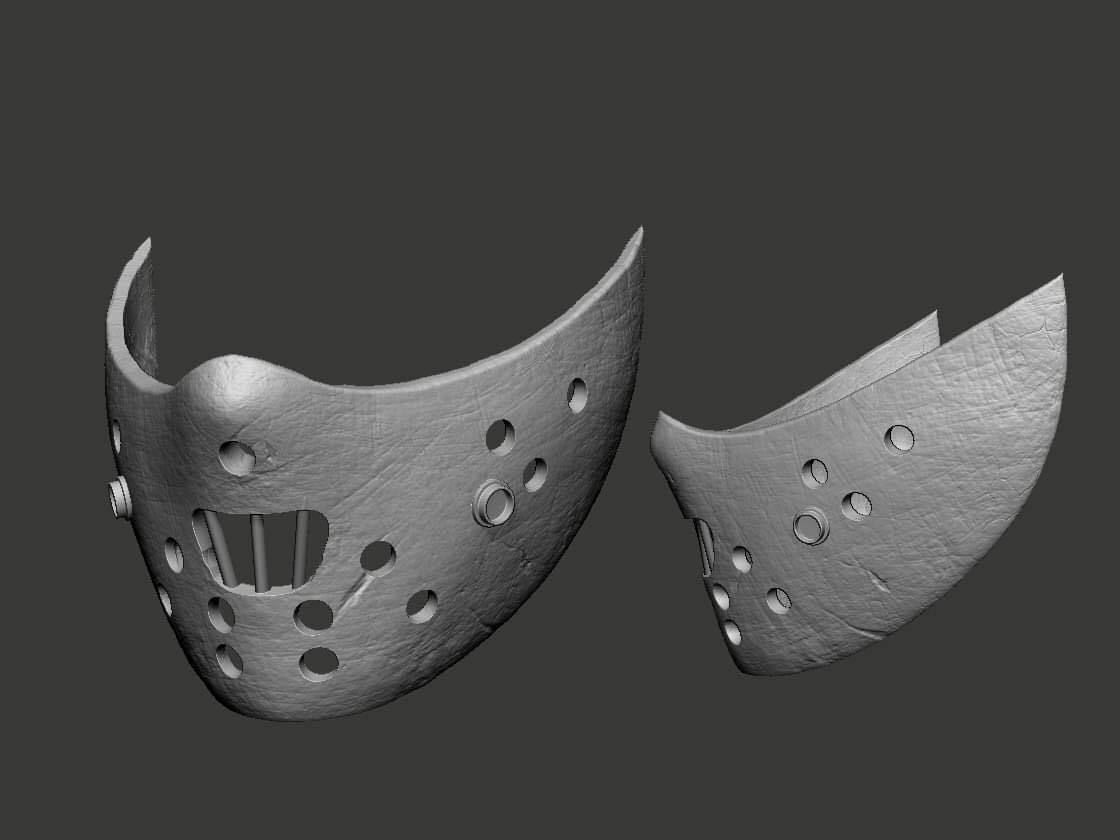 HORROR MASHUP 3PACK JASON HANNIBAL LECTER MASKS STLS 3D print model_5