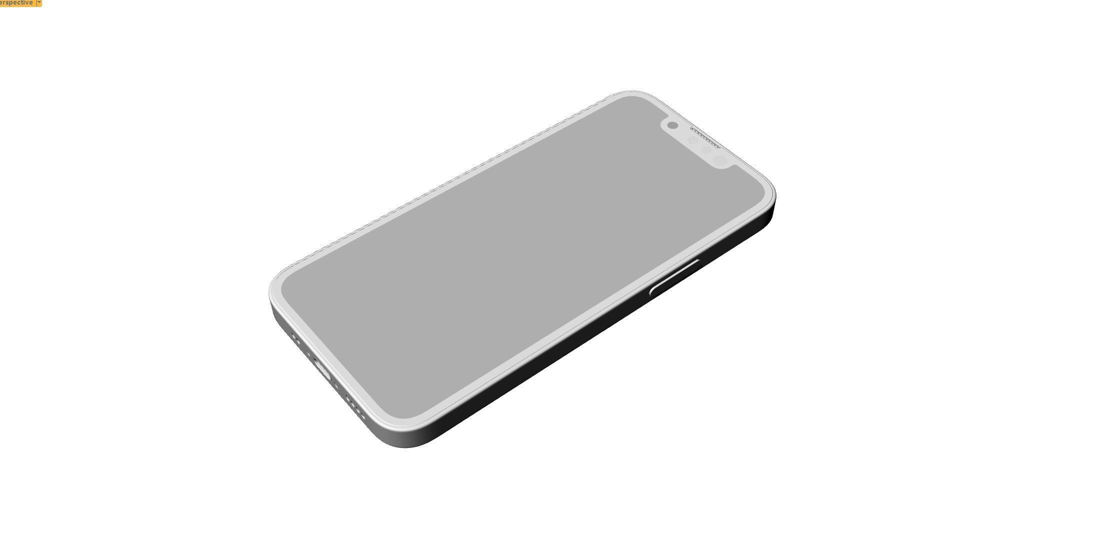 Apple iphone 13mini mobile phone 3D model 3D model_25