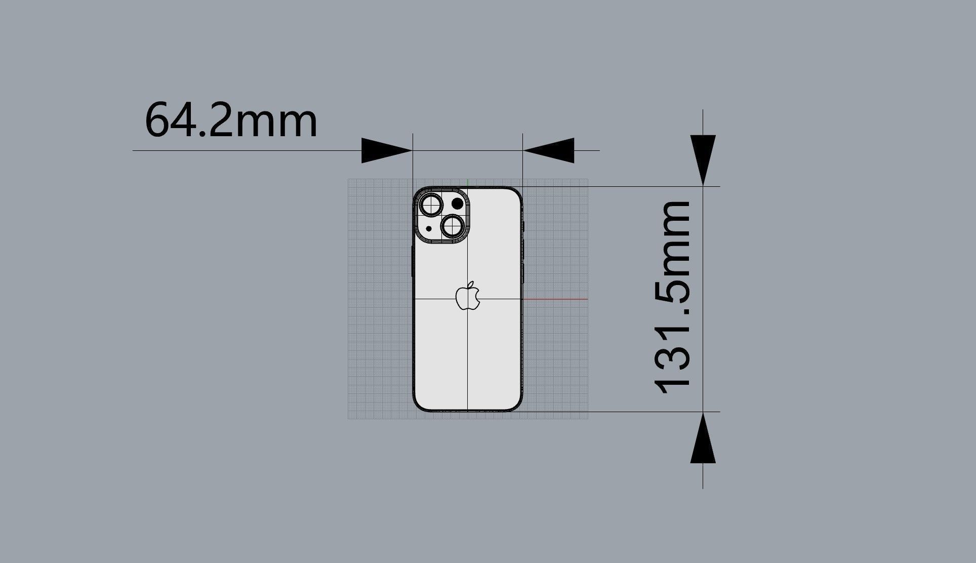 Apple iphone 13mini mobile phone 3D model 3D model_19
