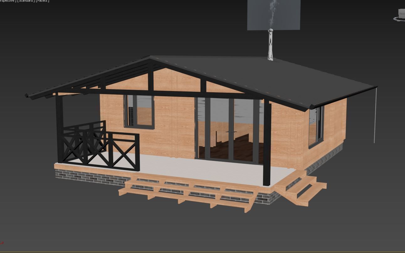 House wood 3D model_16