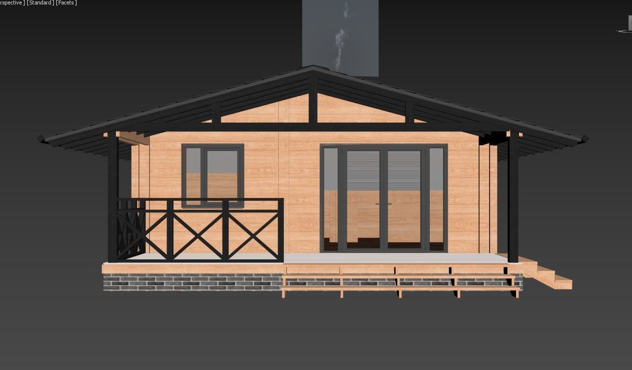 House wood 3D model_15
