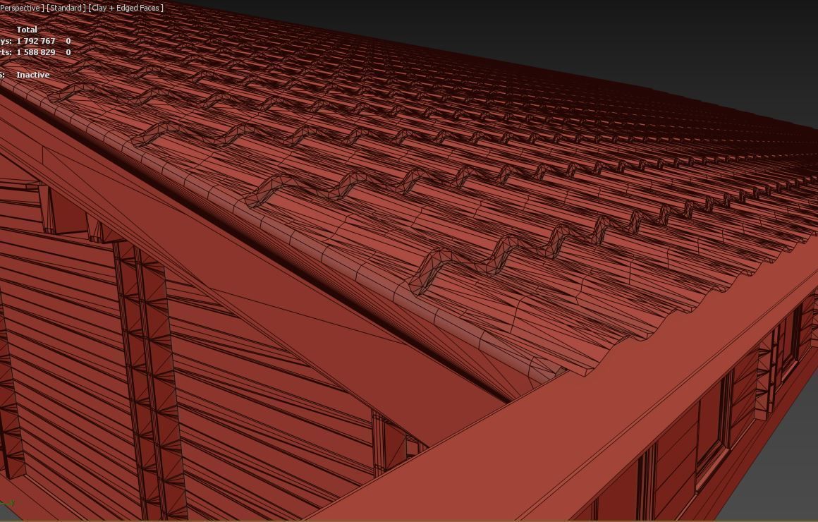 House wood 3D model_34