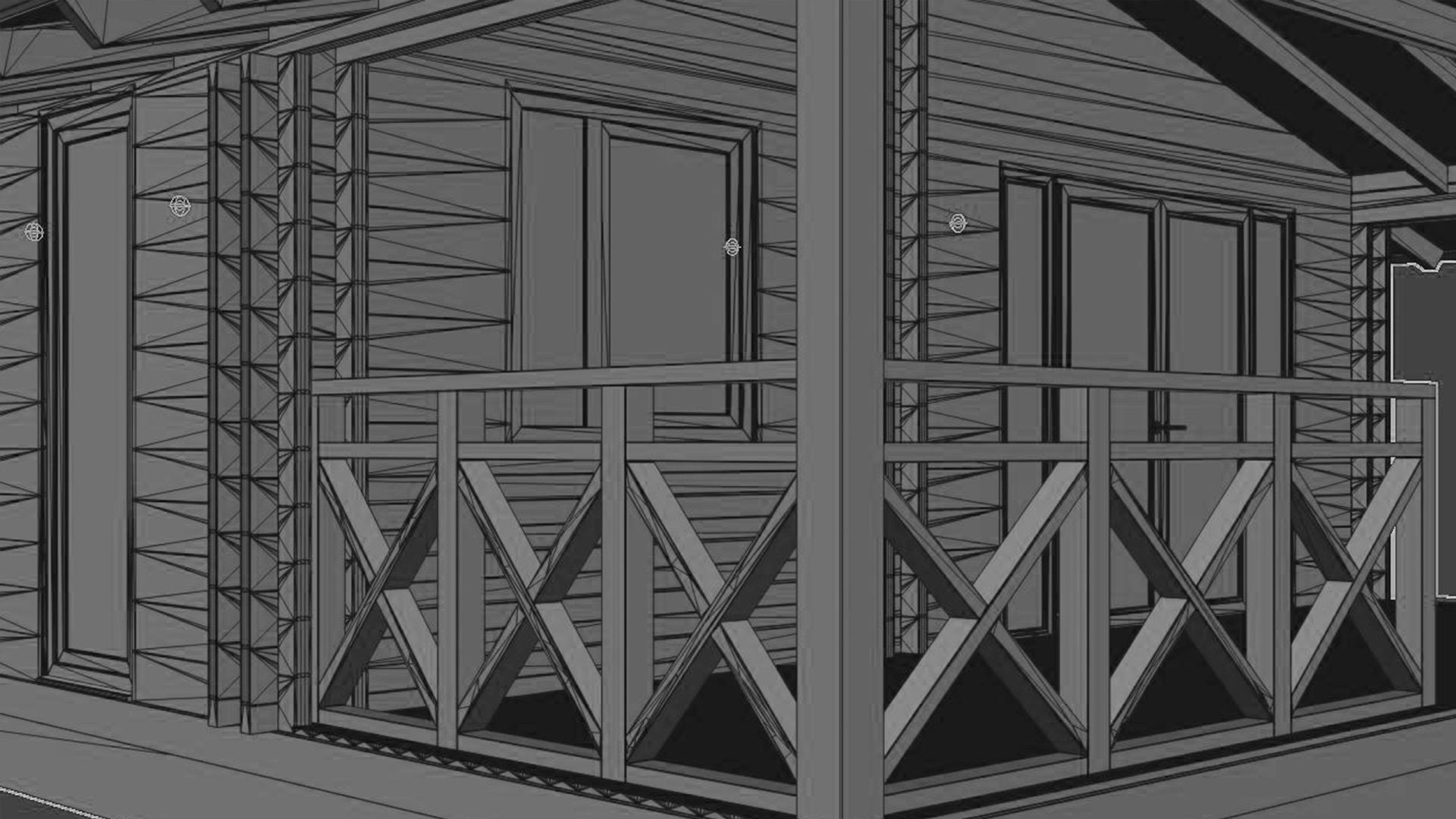 House wood 3D model_11