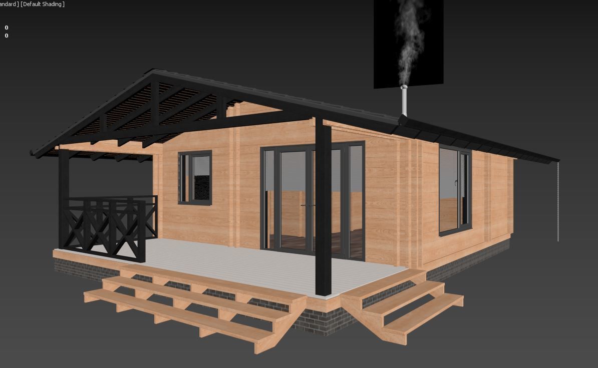 House wood 3D model_27