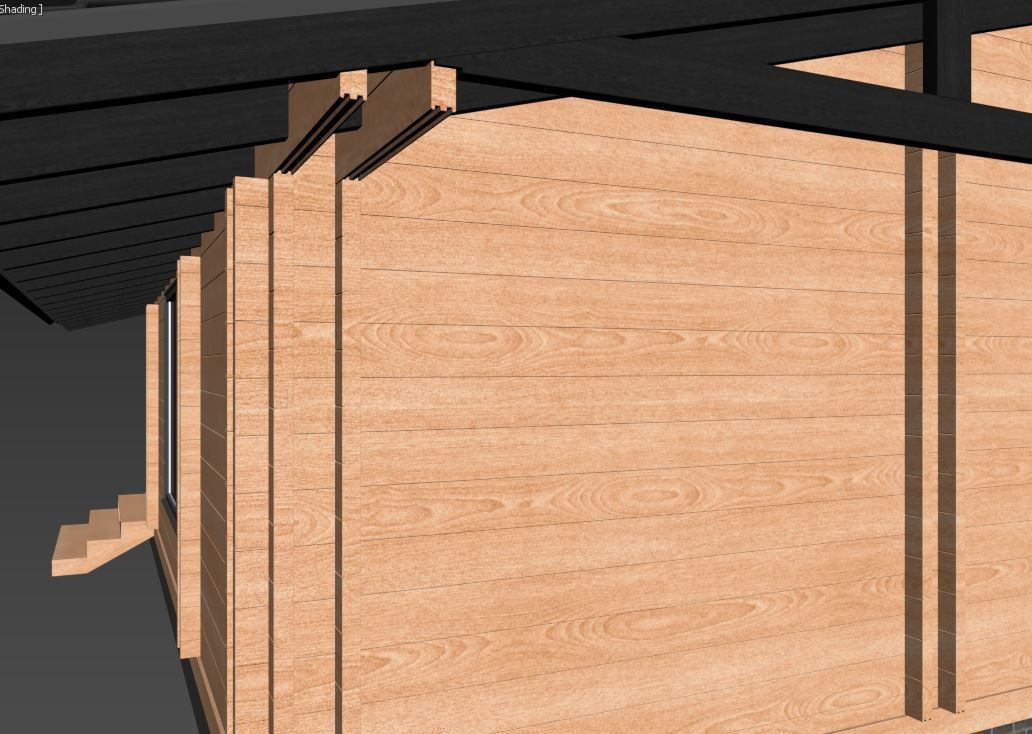 House wood 3D model_22