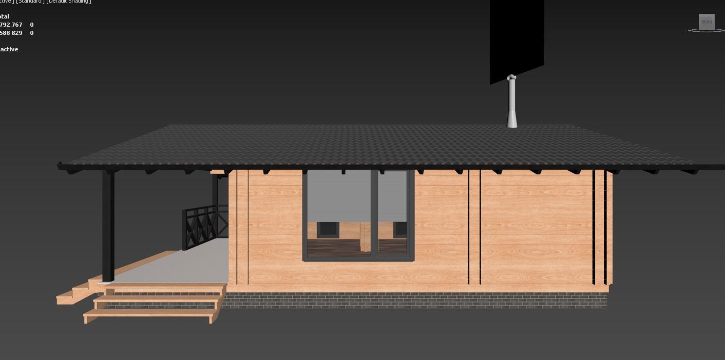 House wood 3D model_23