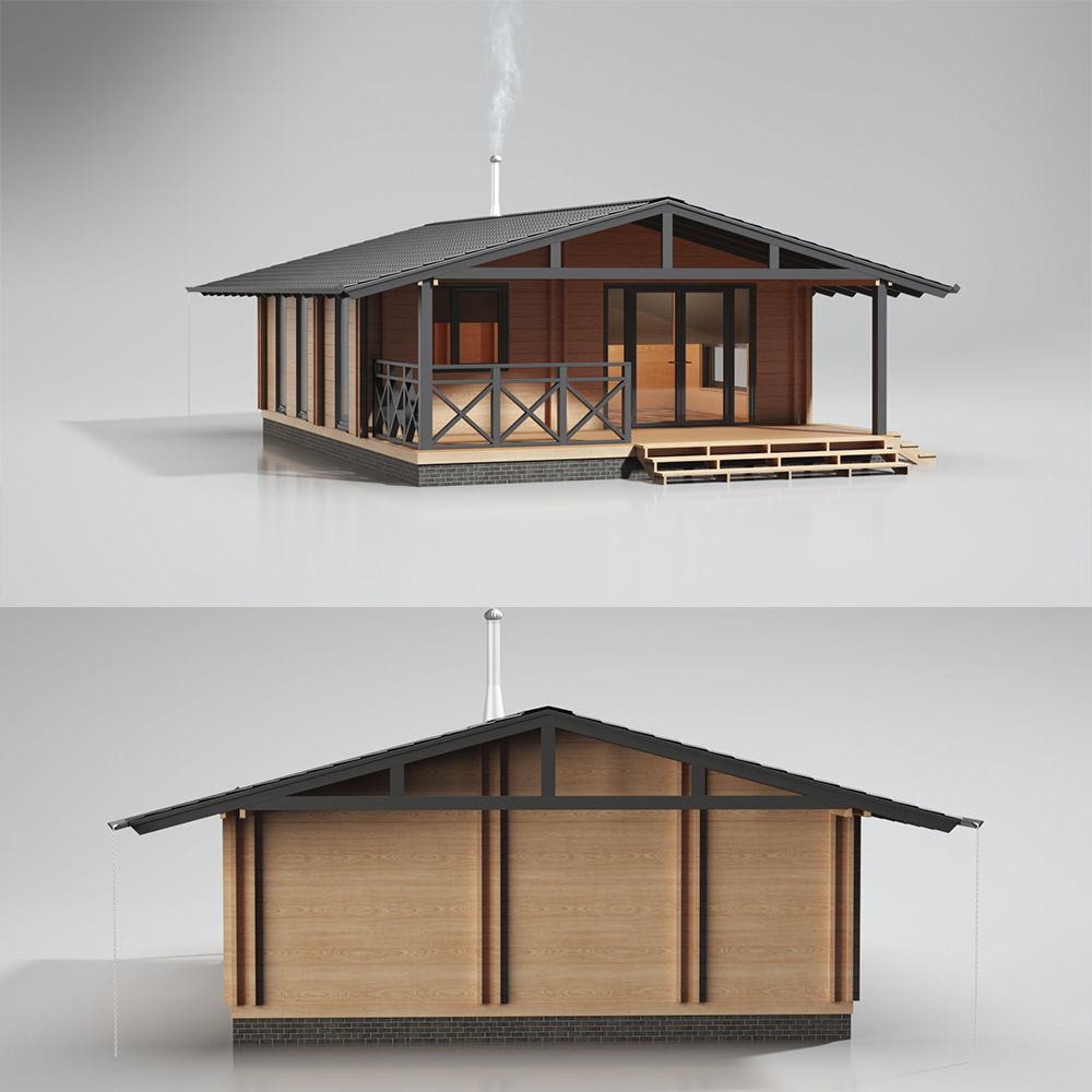 House wood 3D model_20