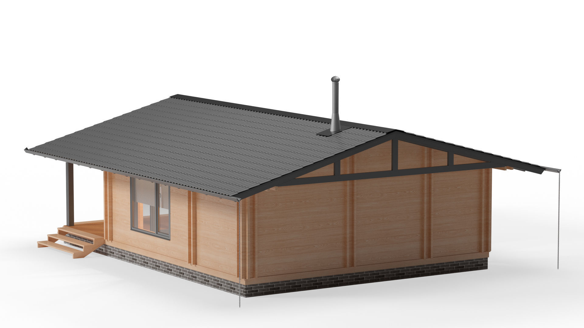 House wood 3D model_5