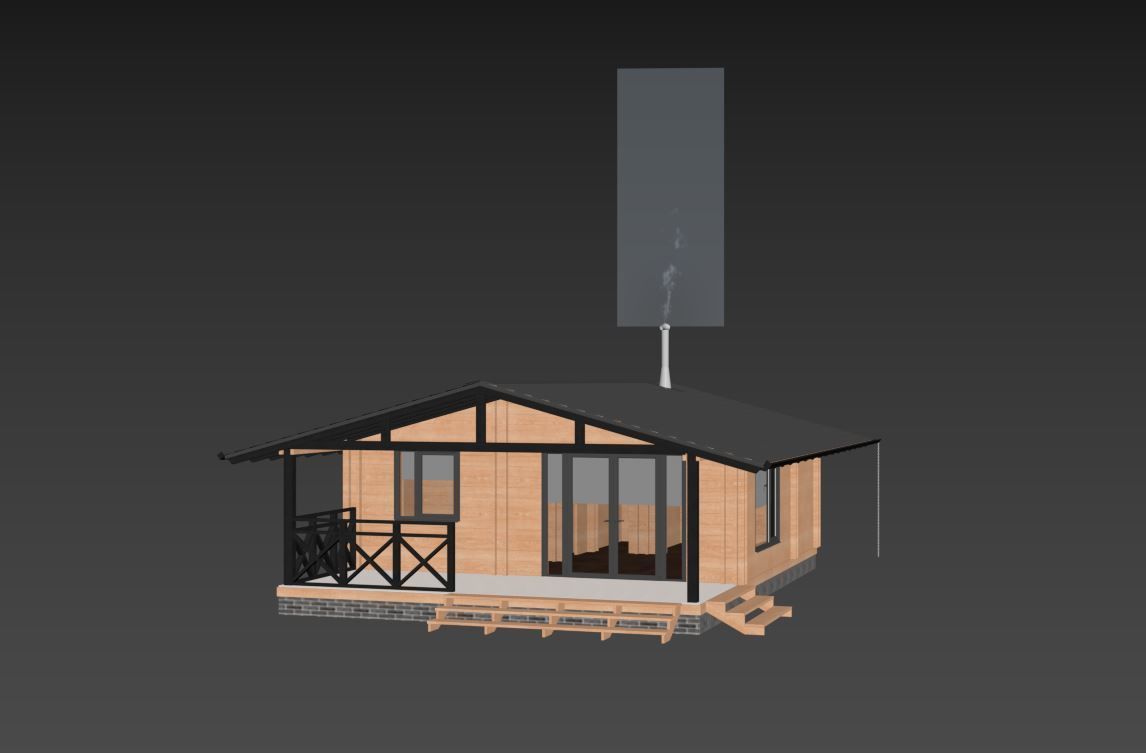 House wood 3D model_7