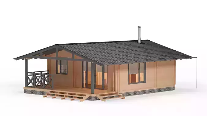 House wood 3D model