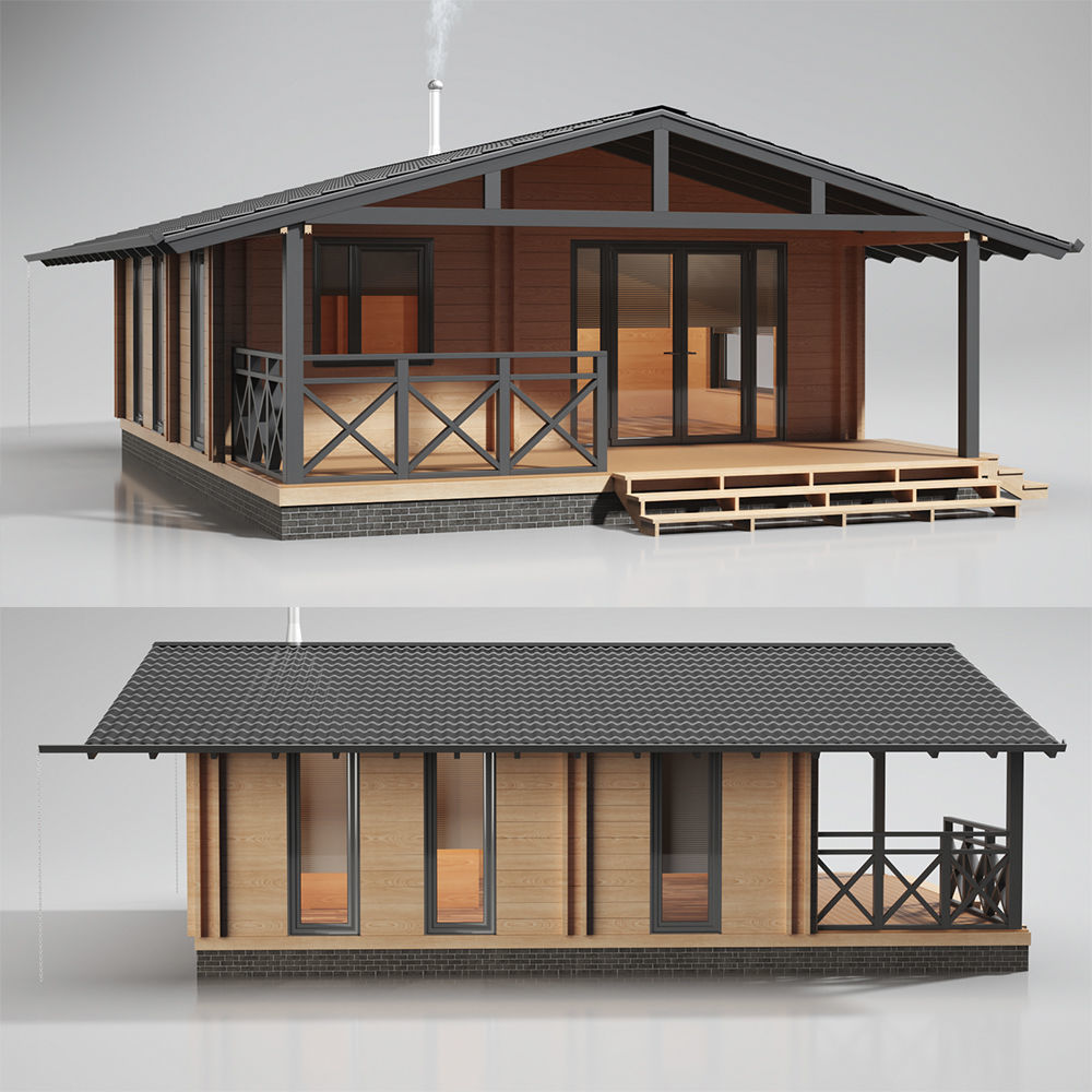 House wood 3D model_19