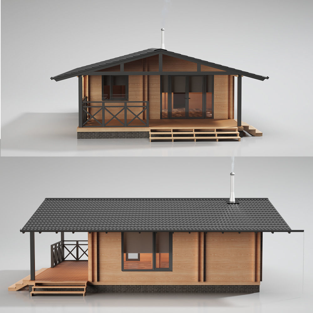House wood 3D model_21