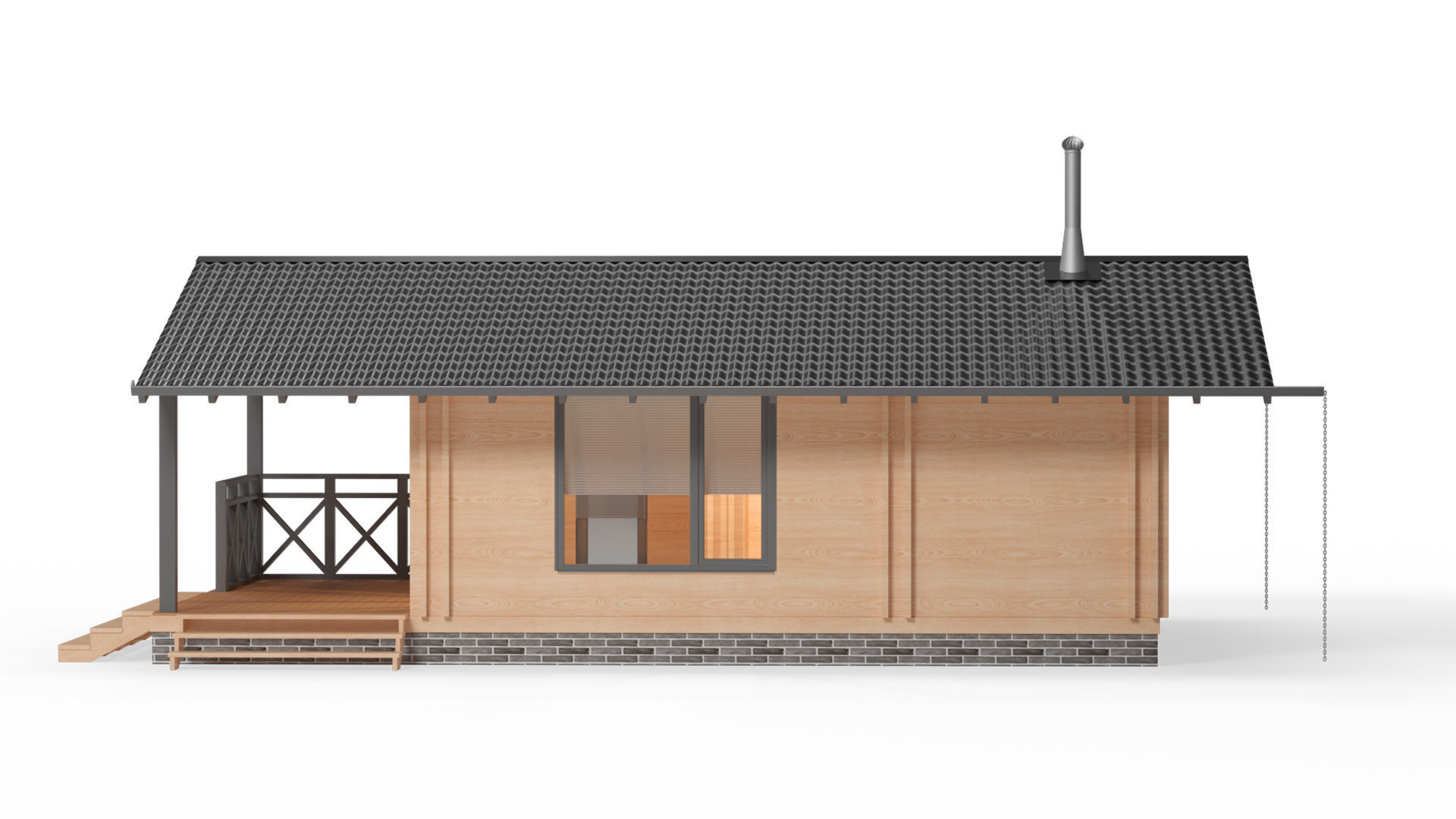 House wood 3D model_4