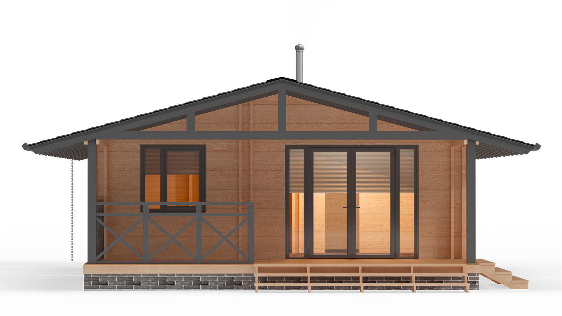 House wood 3D model_2