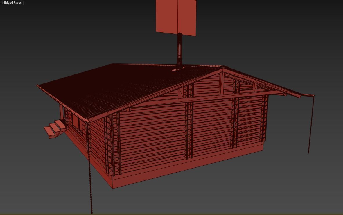 House wood 3D model_37