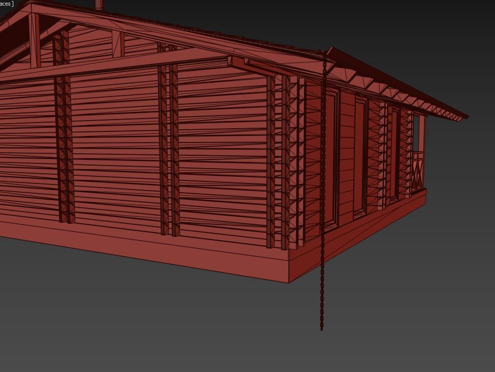 House wood 3D model_31