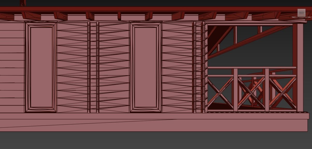 House wood 3D model_32