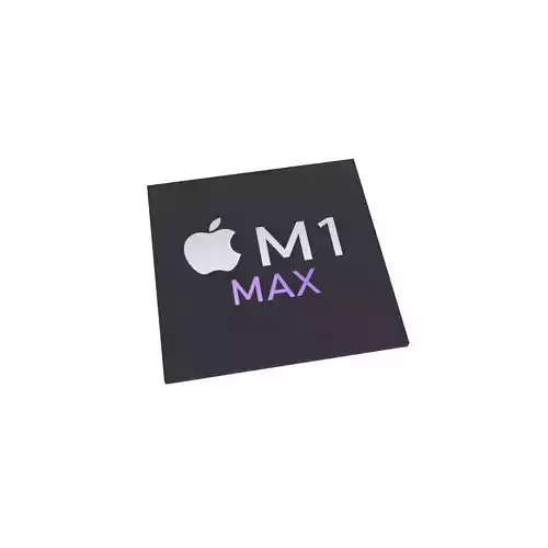 Apple CPU M1 MAX Low-poly 3D model