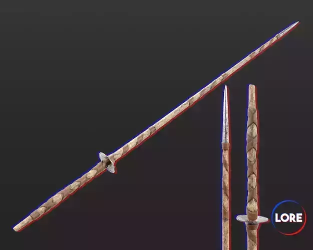 Medieval Crude Weapon Lance Low-poly 3D model