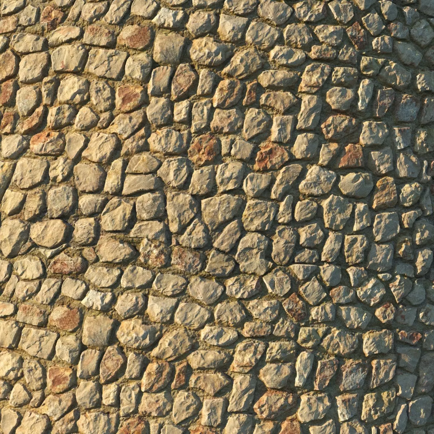 Masonry material 17 8k seamless PBR 3D model